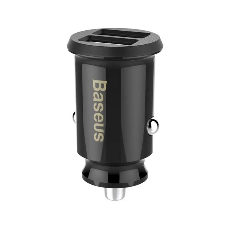 Carregador Isqueiro Baseus 2-USB/3.1A Preto