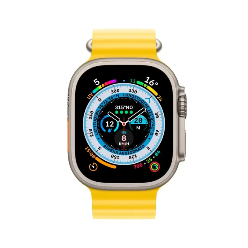 Apple Watch Ultra GPS Cellular 49mm Titânio Ocean Band Amarelo