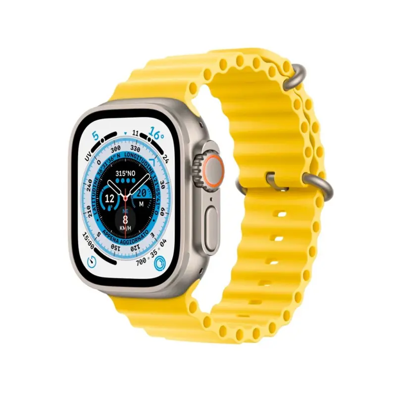 Apple Watch Ultra GPS Cellular 49mm Titânio Ocean Band Amarelo