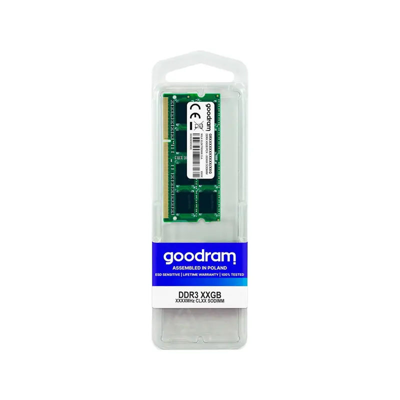 Memória RAM GOODRAM SODIMM 8GB DDR3 1600MHz CL11