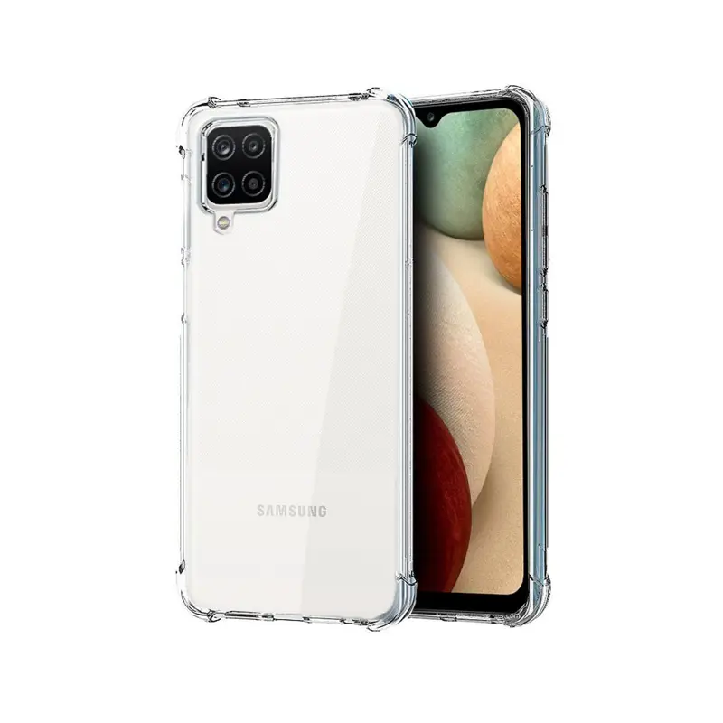 Capa Silicone Anti-Choque Samsung Galaxy A12/M12 Transparente