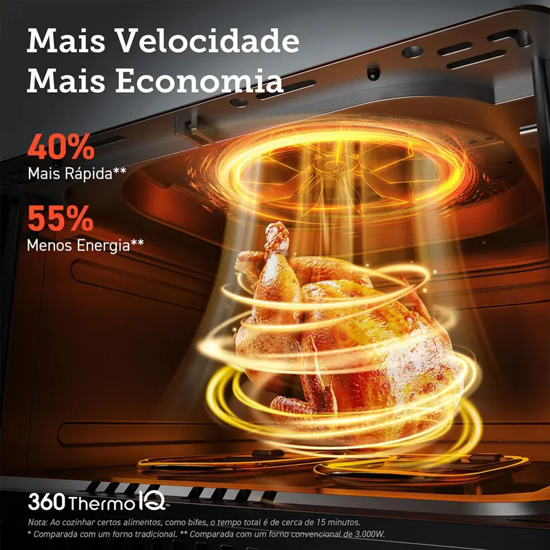 Fritadeira Air Fryer COSORI Dual Blaze Chef Edition 6.4L Preta KOSP0011EUN